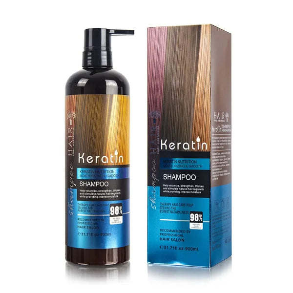 Keratin Nutrition Moisturizing & Smooth Shampoo - 900ML (Recommended by professional hair Salon)