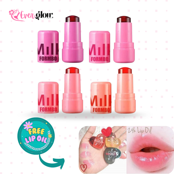 Milk Jelly Blush Stick Lip Tinted Moistured Waterproof