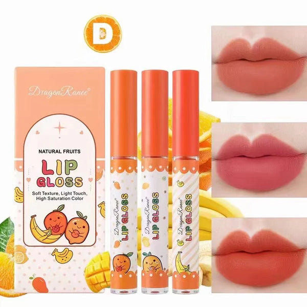 Dragon Ranee Matte Lip Gloss - Original High Quality, Waterproof, Long Lasting (3 Piece Pack)