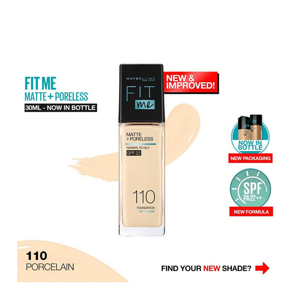 Maybelline New York Fit Me Matte + Poreless SPF 22 Foundation 30ml